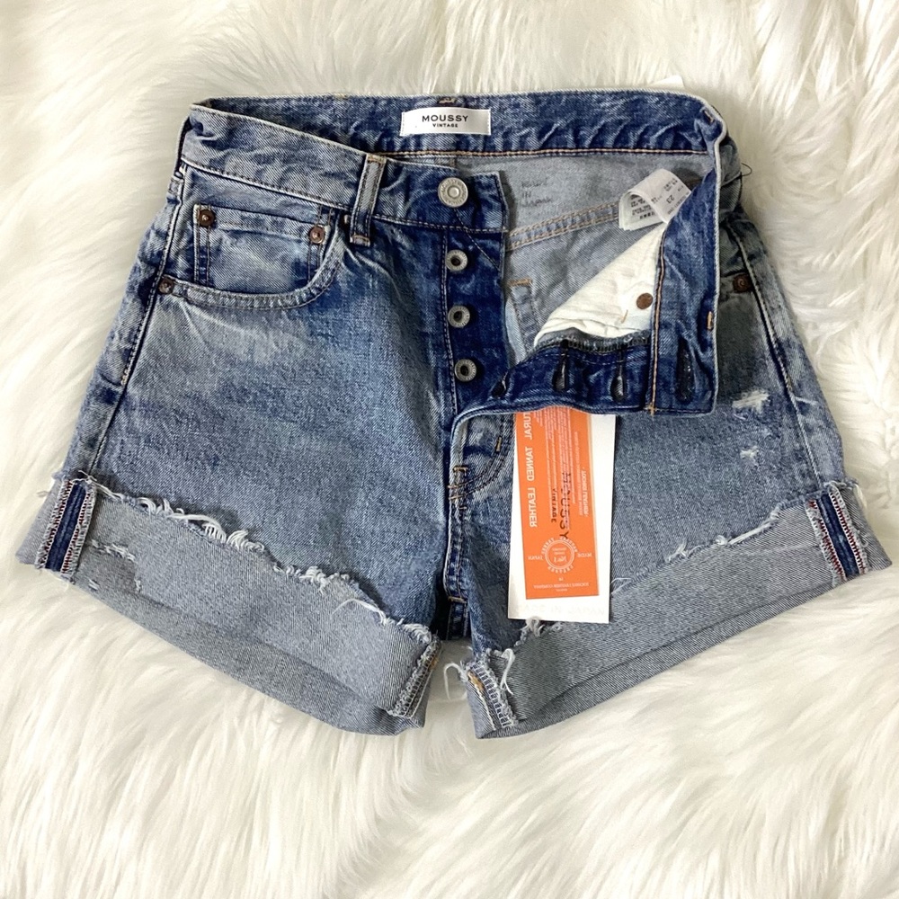 MOUSSY VINTAGE Upland Cut Off Shorts SIZE 23 NWT - Picture 8 of 14